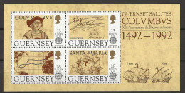 1992 MNH Guernsey Mi Block 8  Postfris** - Guernesey