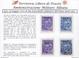 1950 TRIESTE A - N° 73/74 Serie Di Due Valori NUOVA (MNH/**)+USATA - Sonstige & Ohne Zuordnung