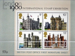 1978 MS1058 British Historic Buildings Miniature Sheet Mint HRD4 - Blokken & Velletjes