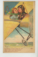 Illustrateur RIGHT - Jolie Carte Fantaisie Enfants Dans Avion "Les Boches Ne Nous Voient Pas, Dis ? " - Edit. LAPINA - Right