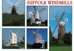 1 AK England * Suffolk Windmills In Herringfleet - Thorpeness - Saxtead - Holton - Woodbridge * - Other & Unclassified