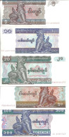 MYANMAR 5 A 100 KYATS 1994-96 UNC P 70-71-72-73-74 ( 5 Billets ) - Myanmar