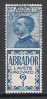 1924-25 Italia, Pubblicitati N. 4 - 25 Abrador - Usato - Publicity