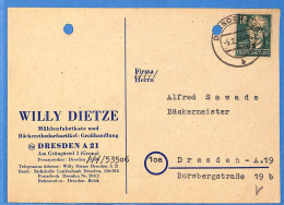 Allemagne Zone Soviétique - 1949 - Carte Postale De Dresden - G29830 - Altri & Non Classificati