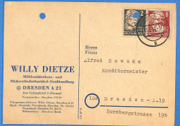 Allemagne Zone Soviétique - 1951 - Carte Postale De Dresden - G29829 - Altri & Non Classificati