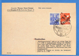 Allemagne Zone Soviétique - 1948 - Carte Postale De Dresden - G29817 - Altri & Non Classificati