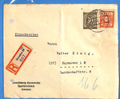 Allemagne Zone Soviétique - 1946 - Lettre Einschreiben De Dresden - G29785 - Sonstige & Ohne Zuordnung