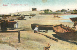 CPA Egypte > Suez Fabrication Des Barques - Suez