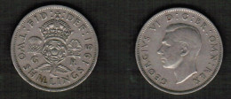 GREAT BRITAIN    2 SHILLINGS 1951 (KM # 878) #7716 - J. 1 Florin / 2 Shillings