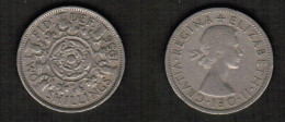 GREAT BRITAIN    2 SHILLINGS 1956 (KM # 906) #7719 - J. 1 Florin / 2 Schillings