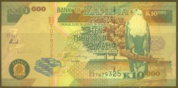 Zambia 10,000 Kwacha Note, P43e, UNC - Zambie