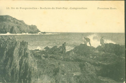 CPA CP Ile De Porquerolles Rochers Du Port Fay Langoustier Figuières Edit YT 111 Blanc CAD 1906 - Porquerolles