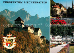 73132239 Liechtenstein  Fürstentum Schloss Vaduz Staatswappen Regierungsgeb - Liechtenstein