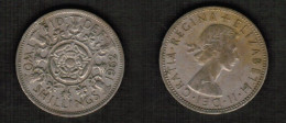 GREAT BRITAIN    2 SHILLINGS 1962 (KM # 906) #7725 - J. 1 Florin / 2 Schillings