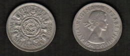 GREAT BRITAIN    2 SHILLINGS 1962 (KM # 906) #7726 - J. 1 Florin / 2 Shillings