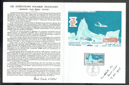 FRANCE - N°1574 - Document Avec AUTOGRAPHE ORIGINAL De Paul-Emile VICTOR - Polar Exploradores Y Celebridades