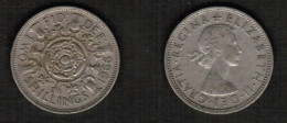 GREAT BRITAIN    2 SHILLINGS 1966 (KM # 906) #7728 - J. 1 Florin / 2 Schillings