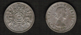 GREAT BRITAIN    2 SHILLINGS 1967 (KM # 906) #7729 - J. 1 Florin / 2 Shillings