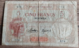 P# 36 - 5 Francs New Caledonia Nouméa 1926 - VF - Nouméa (Nieuw-Caledonië 1873-1985)