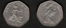 GREAT BRITAIN    50 NEW PENCE 1969 (KM # 913) #7730 - Altri & Non Classificati