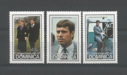 Dominica 1986 Wedding Of Prince Andrew & Sarah Ferguson Y.T. 915/917 ** - Dominique (1978-...)
