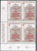 1981 SMOM SET MNH ** 186 Pro Terremotati Quartina - Malta (la Orden De)