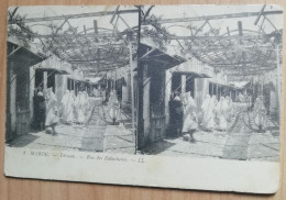 CARTOLINA STEREOSCOPICA PRODUZIONE FRANCESE MAROCCO TETUAN RUE DE BABUCHEROS FRANCE CARTE POSTALE - Stereoscope Cards