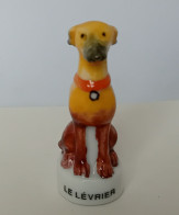 FEVE - FEVES  "ANIMAUX" - CHIEN -  LE LEVRIER -   BRILLANT - Animaux