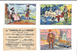 EK01 - 3 CHROMOS CHOCOLAT UNION - POLONAIS - SUISSES - SICILIENS - Artis Historia