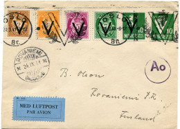 NORVEGE LETTRE PAR AVION DEPART OSLO 20-9-41 POUR LA FINLANDE - Lettres & Documents