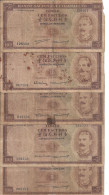 Timor 100 ESCUDOS 1959 VG P 24 ( 5 Billets ) - Hongkong