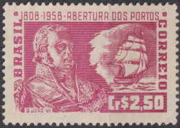 1958 Brasilien * Mi:BR 923, Sn:BR 859, Yt:BR 641,150 Years Of Opening Ports To Friendly Nations - Ongebruikt