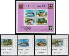 BA1/TRA1 Kiribati 28/31 + HB 2 1980 MNH - Kiribati (1979-...)
