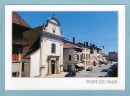 CP 01 - Pont De Vaux - La Rue Principale Et L'église - Pont-de-Vaux