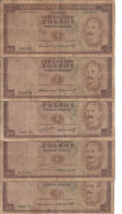 TIMOR 100 ESCUDOS 1959 VG P 24 ( 5 Billets ) - Hong Kong