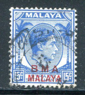 MALACCA- Administration Militaire Britannique- Y&T N°9- Oblitéré - Malaya (British Military Administration)