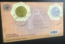 Mahatma Gandhi Cork Booklet Of Thailand 10 Odd Shaped Stamps See Photos Welcome Your Offers Also - Mahatma Gandhi