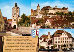 73082454 Guenzburg Stadtturm Schloss Liebfrauenkirche Sparkasse Guenzburg - Guenzburg