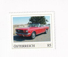 ÖSTERREICH - AUTO -  AUTOMOBILE Im Lauf Der ZEIT - FORD MUSTANG - Personalisierte Briefmarke ** Postfrisch - Personnalized Stamps