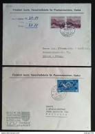 Liechtenstein 1945/49, Briefe VADUZ "Verschleißstelle" - Lettres & Documents