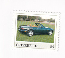 ÖSTERREICH - AUTO -  AUTOMOBILE Im Lauf Der ZEIT - MAZDA Mx-5  - Personalisierte Briefmarke ** Postfrisch - Timbres Personnalisés