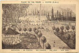 - Eure Et Loir -ref-A371-  Cloyes Sur Le Loir -plage Du Val Fleuri - Natation - Piscine .. G. Paulmier 42 Rue Chateaudun - Cloyes-sur-le-Loir