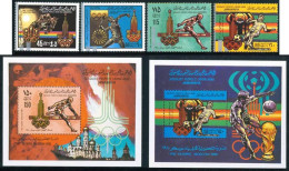 OLI2  Libia Libya 808/11 + HB 33/34 1980 JJOO Moscú    MNH - Libia