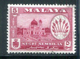 NEGRI SEMBILAN- Y&T N°64- Oblitéré - Negri Sembilan