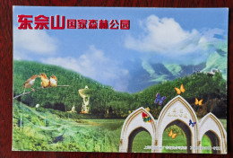 Bird & Butterfly,China 2005 Dongsheshan National Forest Park Advertising Pre-stamped Card - Vlinders