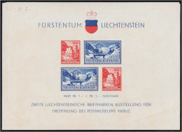 Liechtenstein HB 2 1936 Inauguración Del Museo Postal De Vaduz  MNH - Andere & Zonder Classificatie