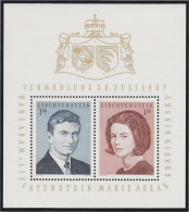 Liechtenstein HB 10 1967 Boda Principesca Retrato Escudos MNH - Andere & Zonder Classificatie