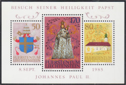 Liechtenstein HB 15 1985 Visita De S.S Juan Pablo II Escudo Iglesia MNH - Altri & Non Classificati