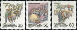 FAU3 Liechtenstein  Nº 912/14   1989  Costumbres De Otoño Lujo - Otros & Sin Clasificación