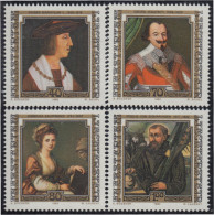 Liechtenstein 750/53 1982 Retratos De Visitantes Célebres MNH - Otros & Sin Clasificación